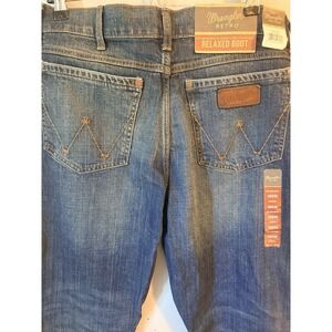 Wrangler Retro Relaxed Fit Boot Cut Jeans Mens 32x32 Stretch Blue Denim NWT
